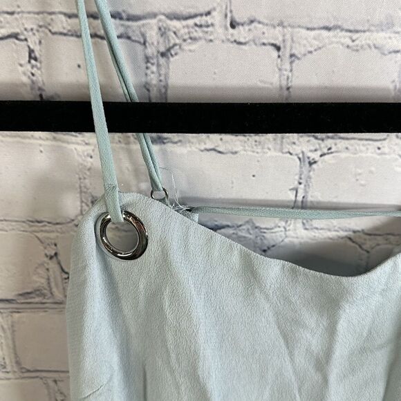 👗 Silence and Noise Light Blue Grommet Detail Dress - Size XS - Picture 2 of 3
